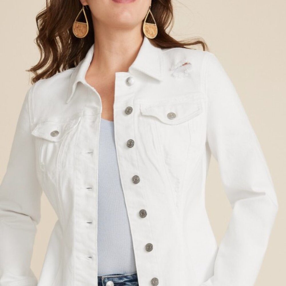 Maurices White Denim Jean Jacket